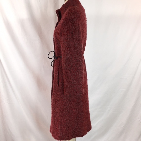 John Caruana Red Mohair blend EUC badazz  Stylists Coat - Picture 3 of 10